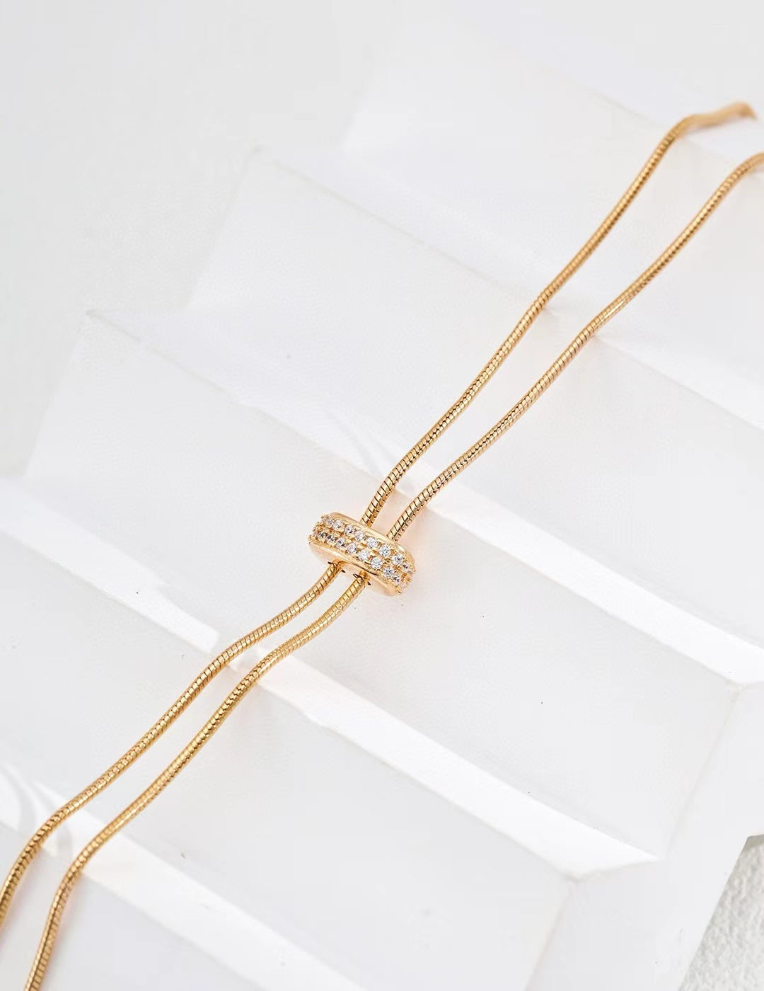 Elegant Adjustable Snake Chain Necklace - Golden Melody Limited
