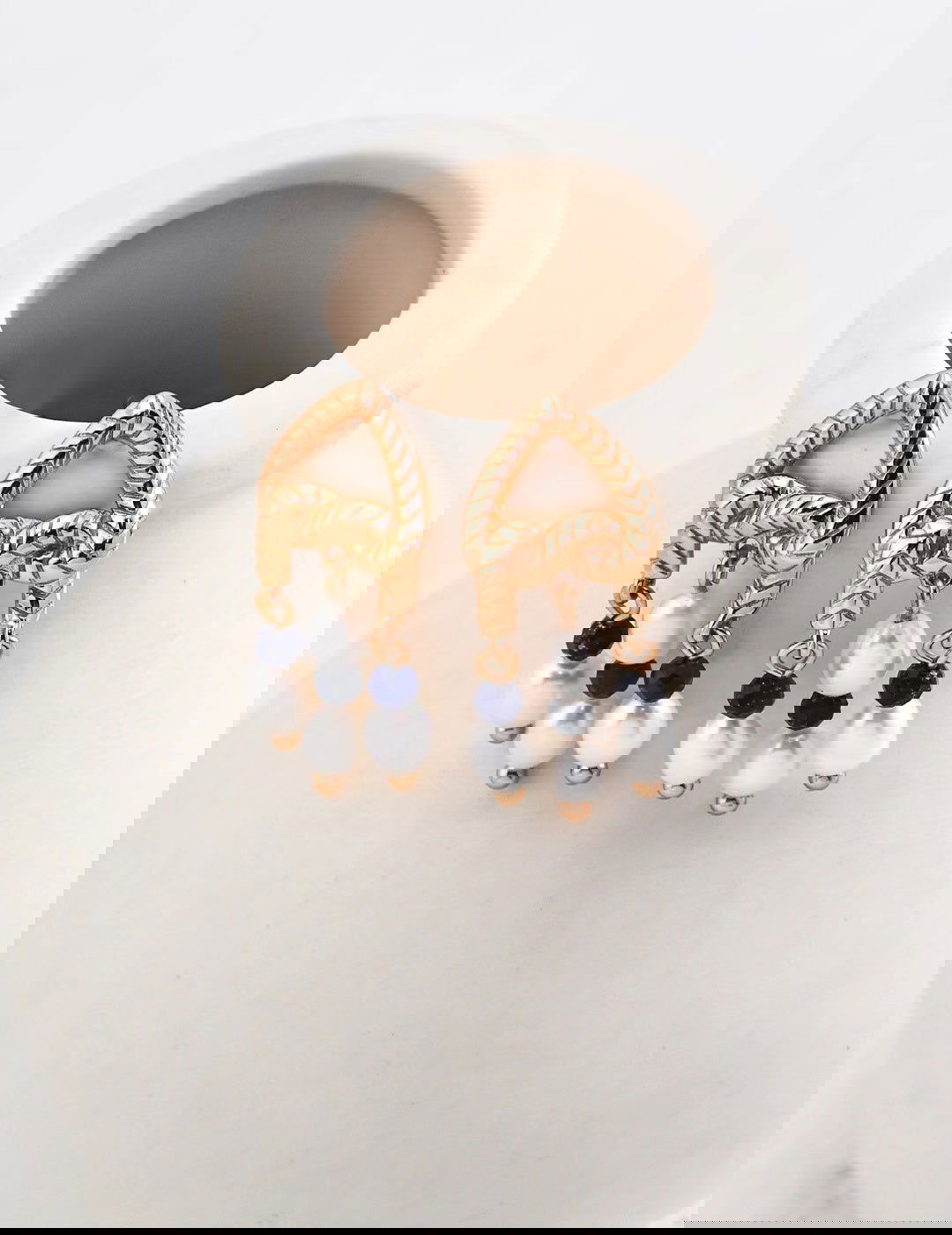 Royal Elegance Pearl Earrings - Golden Melody Limited